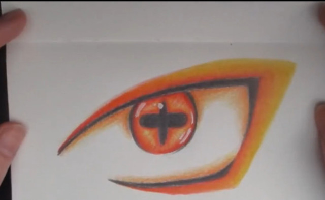 小哥画出鸣人眼睛进化过程，比写轮眼还复杂，你能够认出来吗?