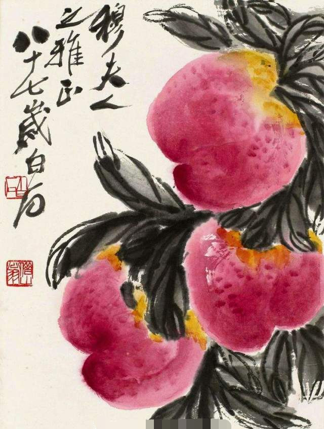 冷军画一个桃子140万,以假乱真的手感,输给了齐白石的假桃子
