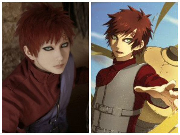 熊祁cos我爱罗,当看到他的"贴头皮"发型时,网友:真恶心!