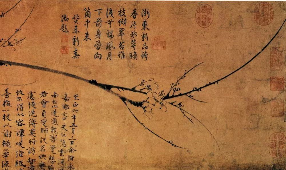 元代画家,诗人王冕常以画梅表达自己的情感《墨梅图》是他的代表作.