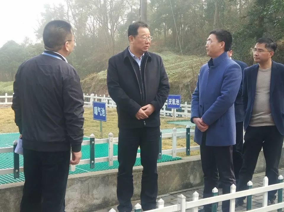 叶剑鸣一行视察大徐镇污水处理设施及信息化平台运维情况