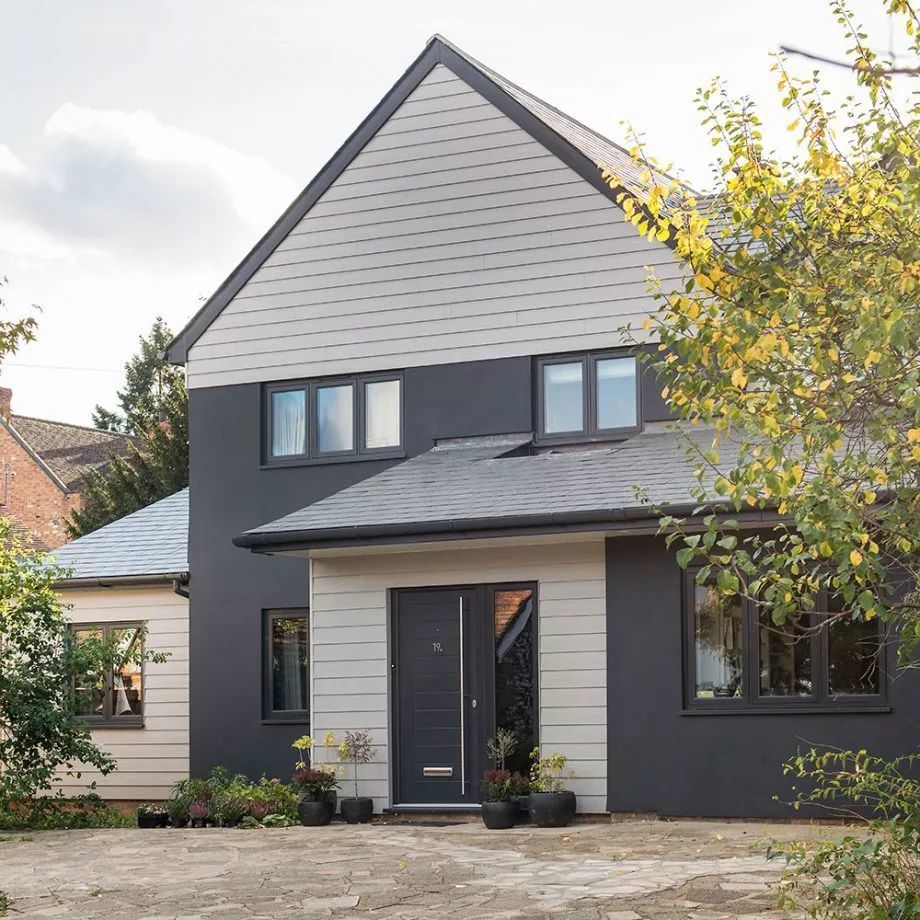 砖房,北欧风,绿松石色住宅