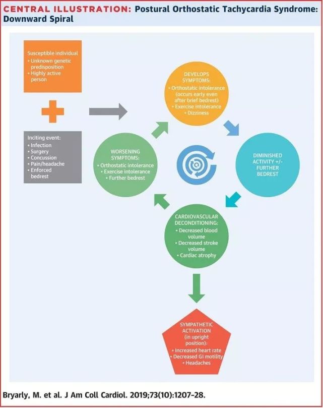 Jacc综述 关于体位性心动过速综合征 你了解多少 心动过速 综合征 低血压