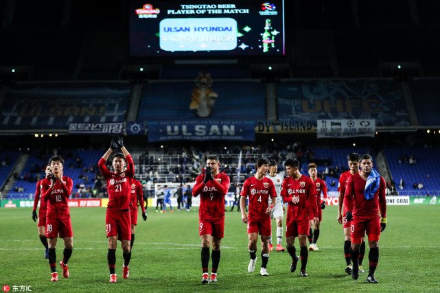 中超球队亚冠抗韩一败涂地 恒大上港全输还能