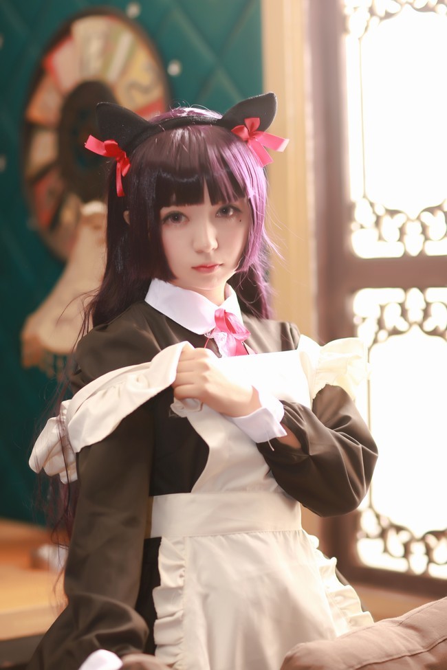 cos:五更琉璃,黑猫女仆装