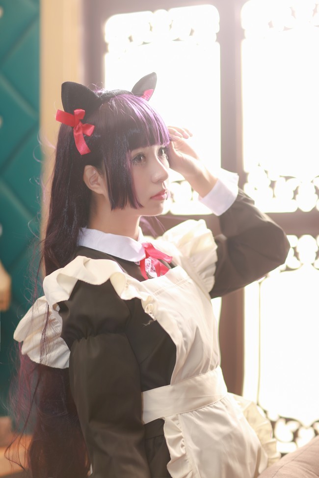 cos:五更琉璃,黑猫女仆装