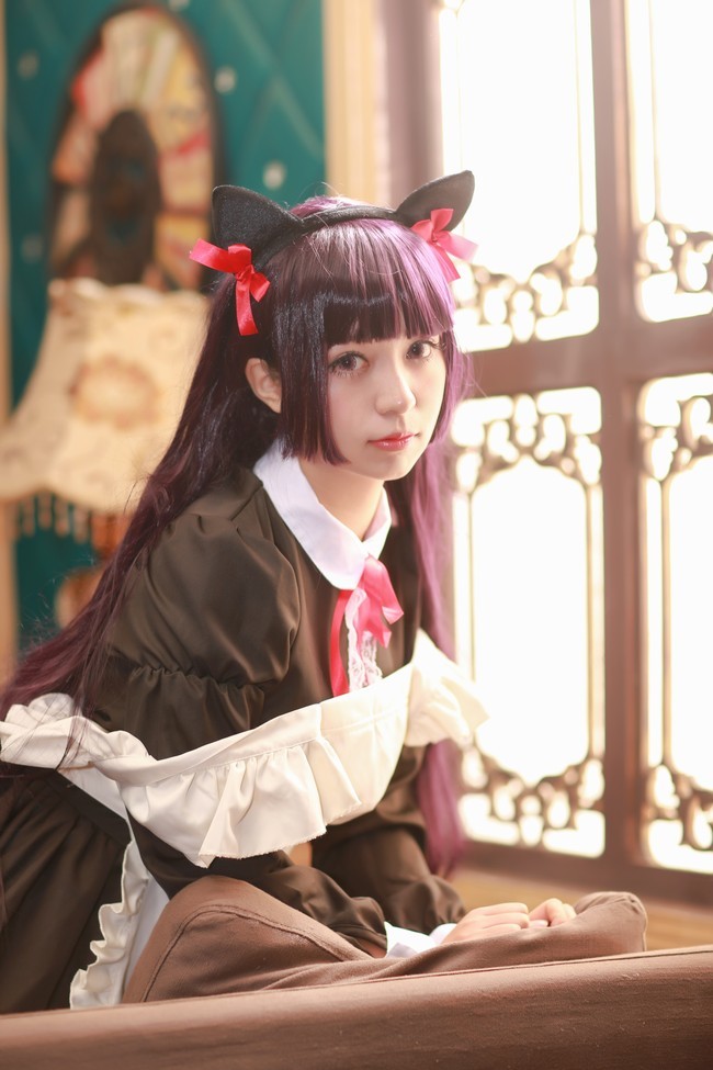 cos:五更琉璃,黑猫女仆装