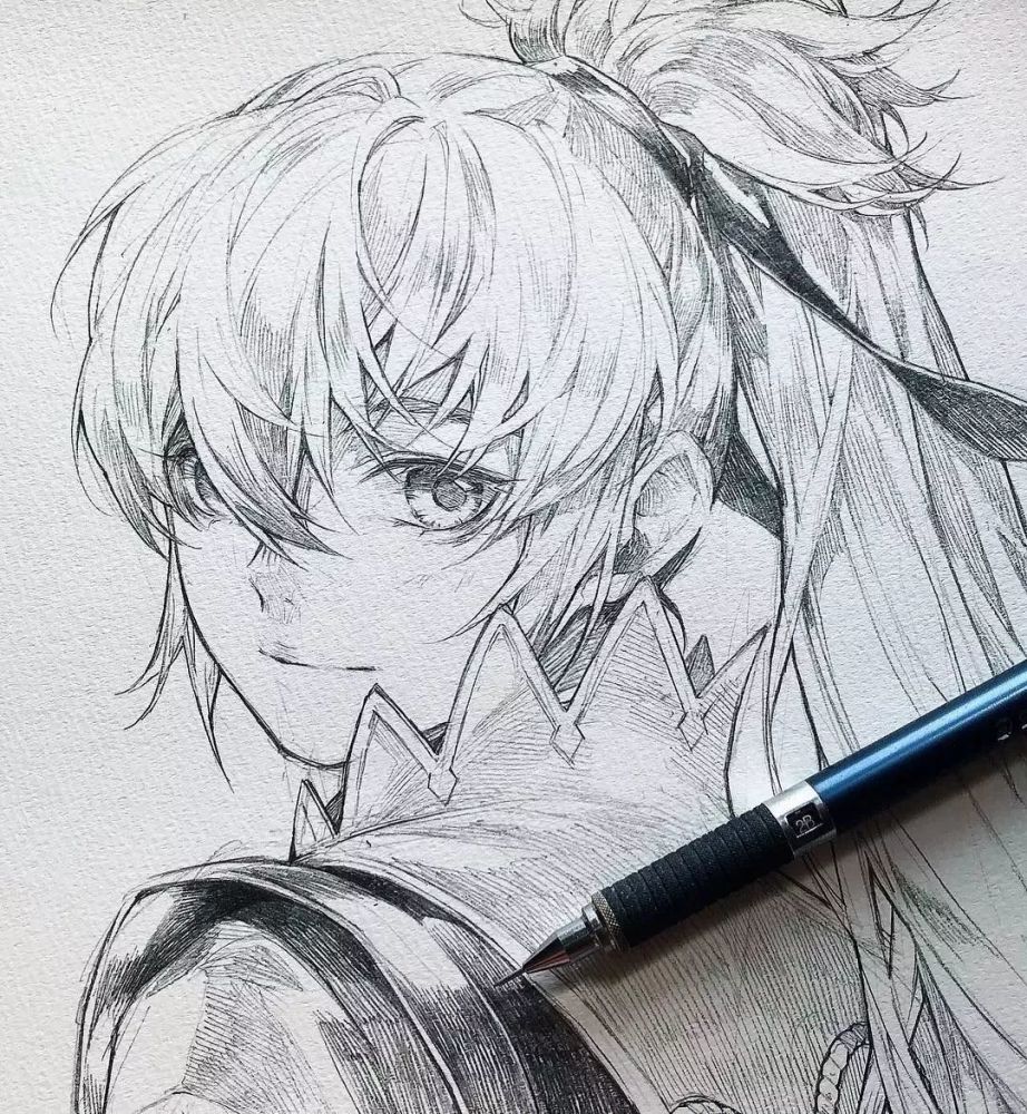 95后小姐姐业余也画得这么好我好像买了支假笔