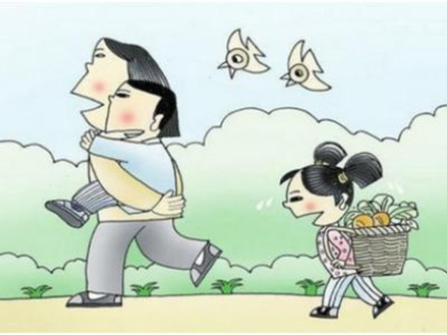 在一个家庭中父母对待自己子女不公平的待遇会