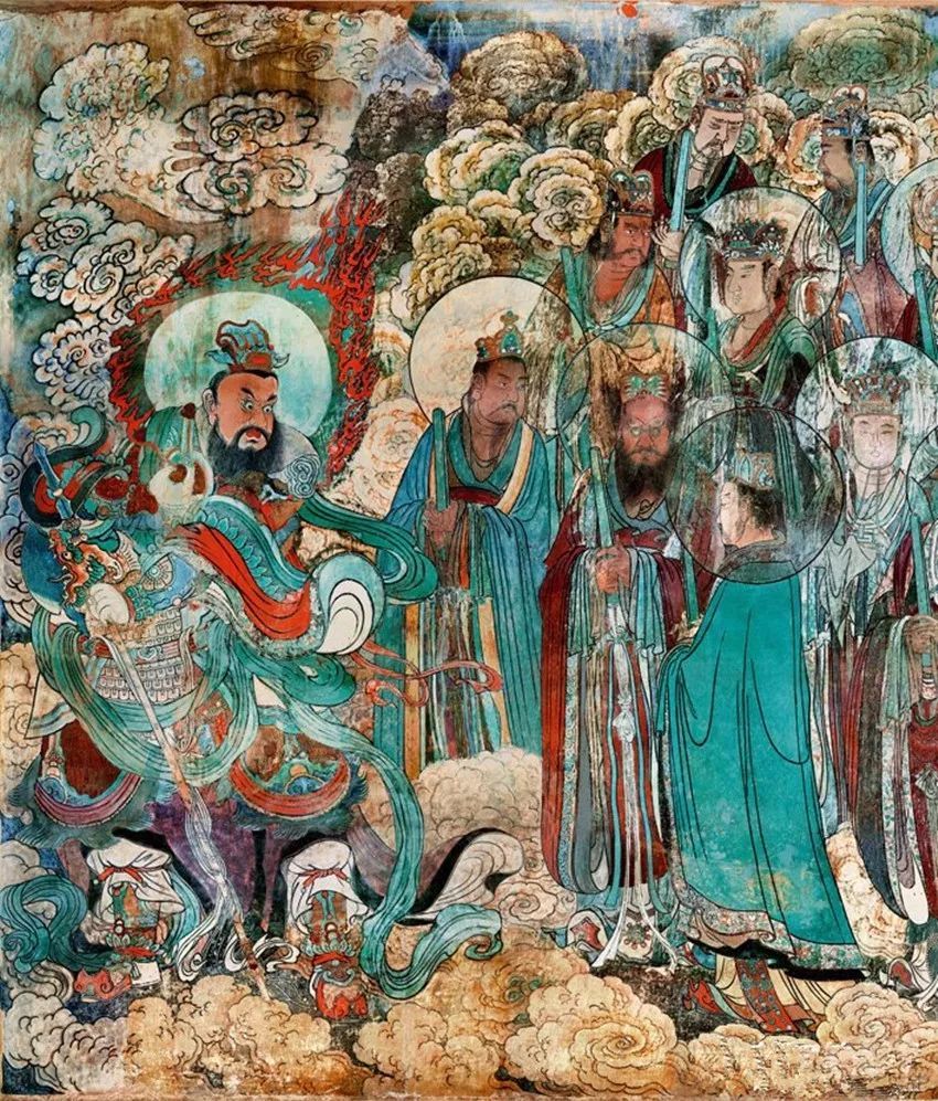 九炁青天),太上老君降现,昊天上帝统天神地只朝三清,东方七宿星君下降