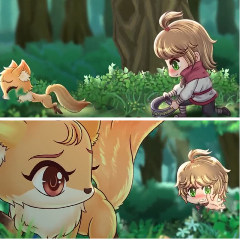 王者歪传:李白救了小狐狸,初吻却被抢了?网友:李白是韩信的!