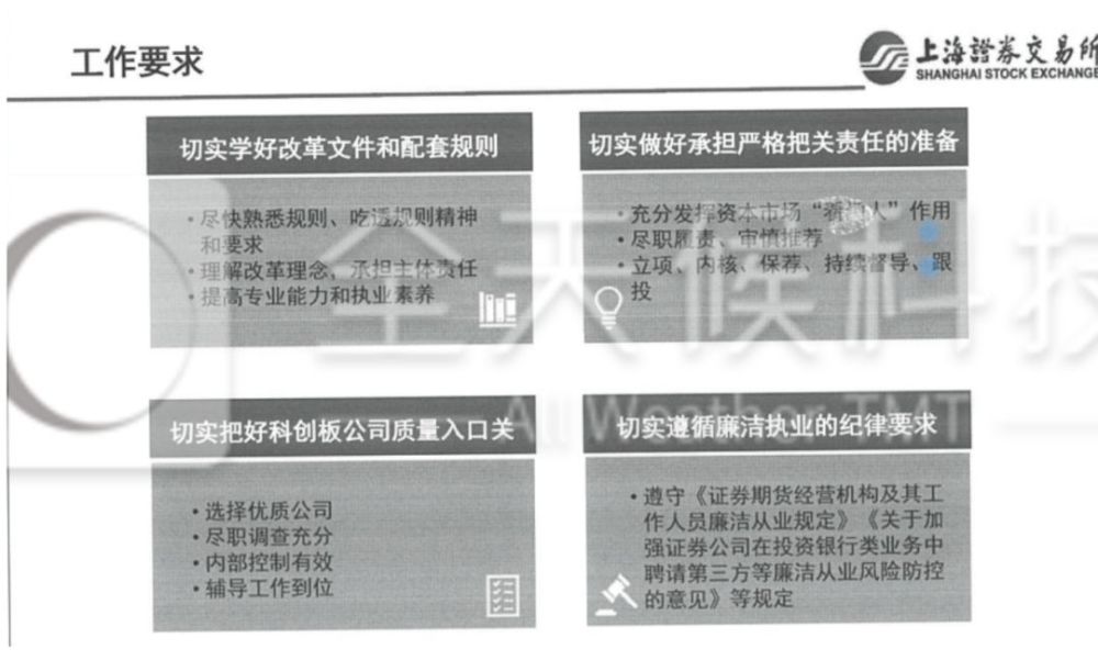 科创板首次保代内部培训材料曝光