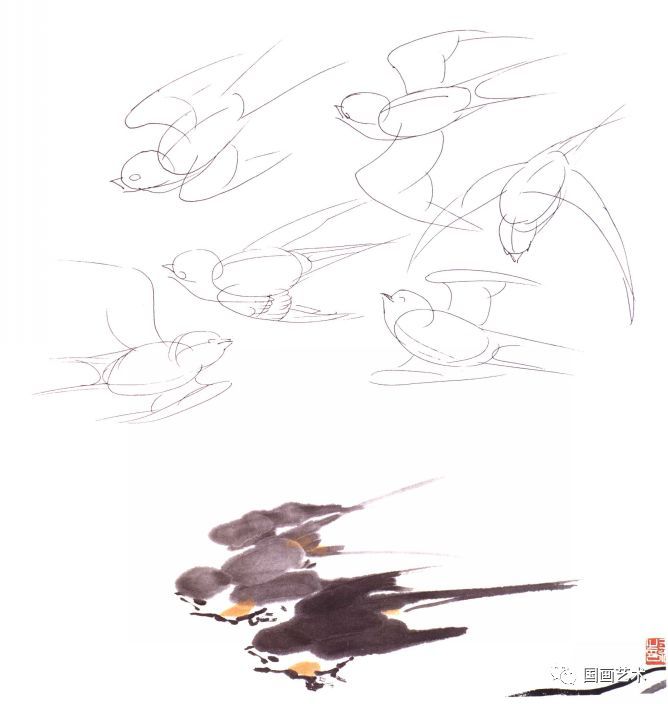 微风燕子斜盘点国画中的燕子