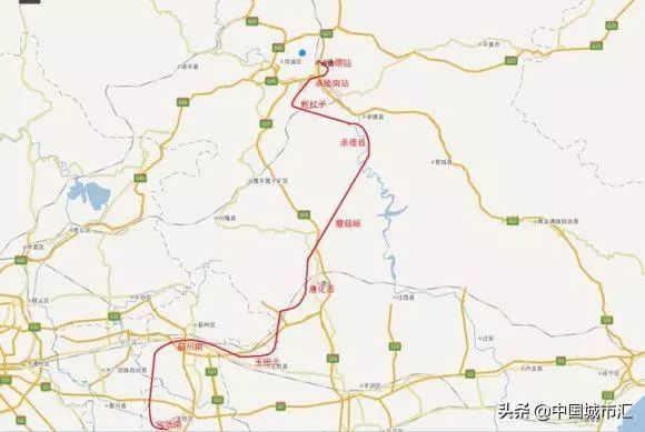津承城际路线涉及青龙