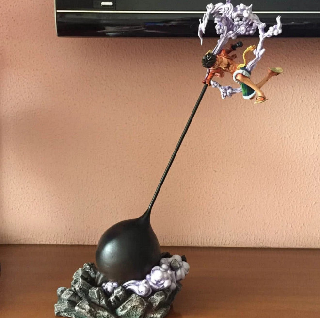 网友晒路飞橡胶象枪手办,支撑点是点睛之笔,网友:一看就盘不起