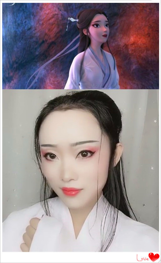 全网cos小白,前三个都辣眼睛,最后一个还原度百分之九十九