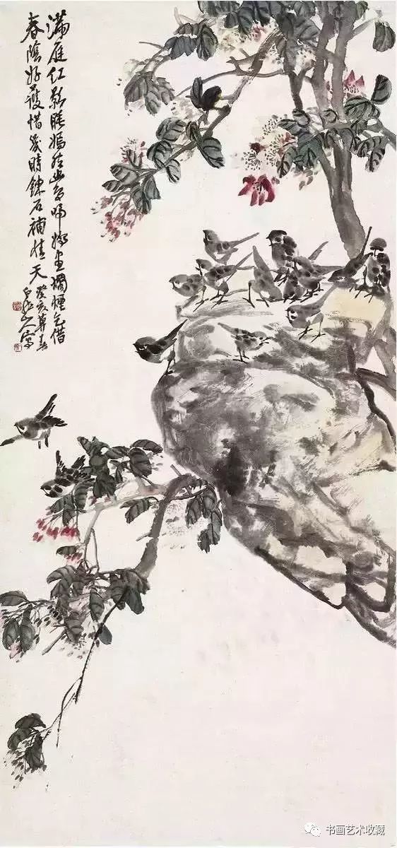 花鸟画|八大画派，30位现代名家最赏心悦目的花鸟画！