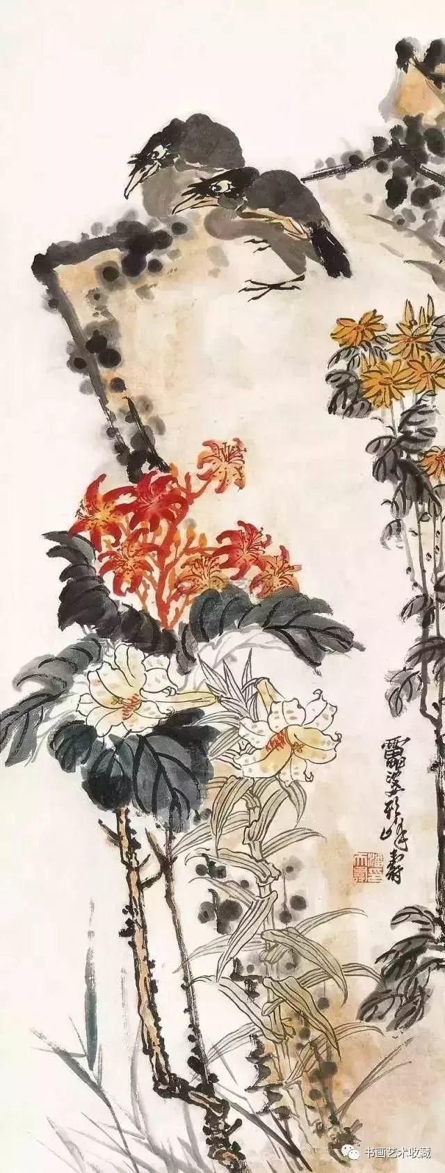 花鸟画|八大画派，30位现代名家最赏心悦目的花鸟画！