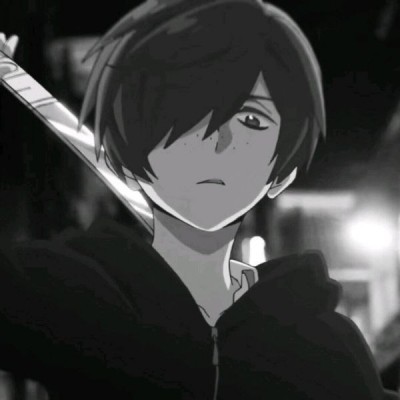 黑白·动漫·优质头像,长得好看没用,她喜欢才有用