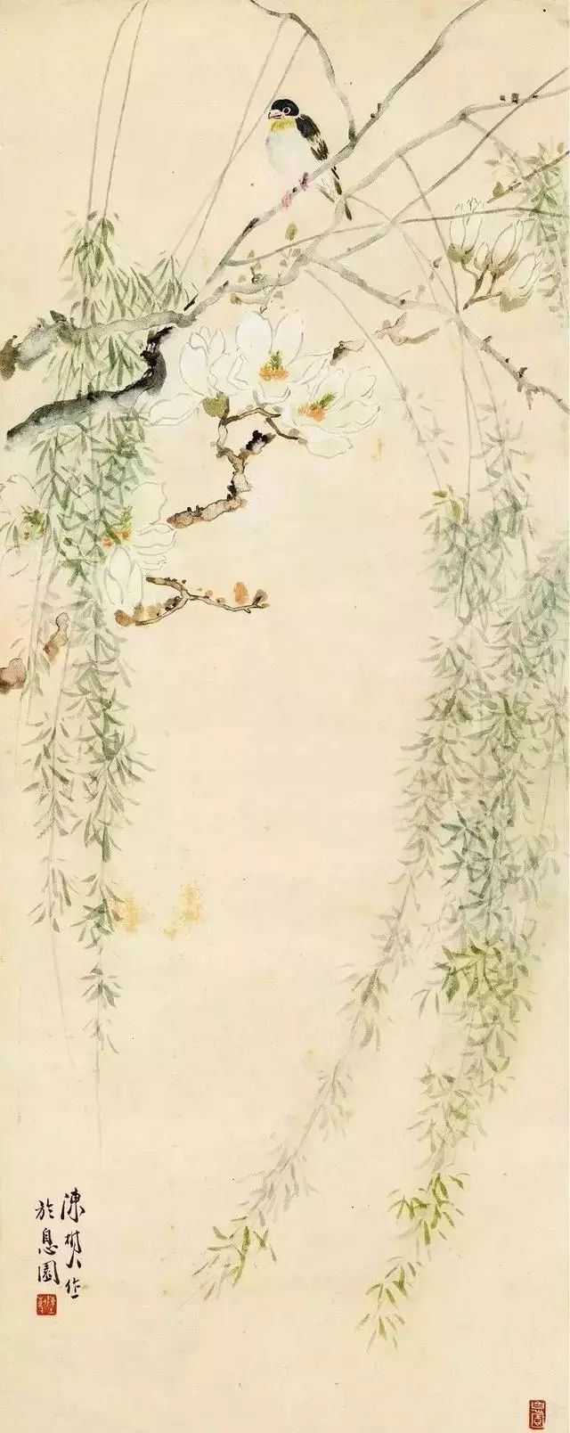 陈树人笔下的杨柳舞春风美醉了