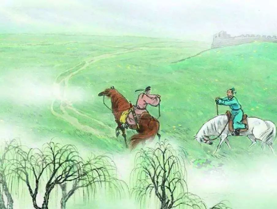 今天分享一首"春天的古诗"——《赋得古原草送别》.