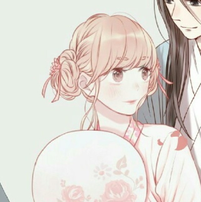 古风情侣头像:愿得韶华刹那,开得满树芳华