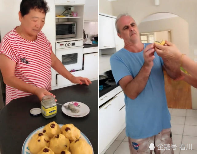 悉尼华人大妈给洋女婿吃中国美食，吓得对方狂吐不止！播放量破千万（视频） - 9