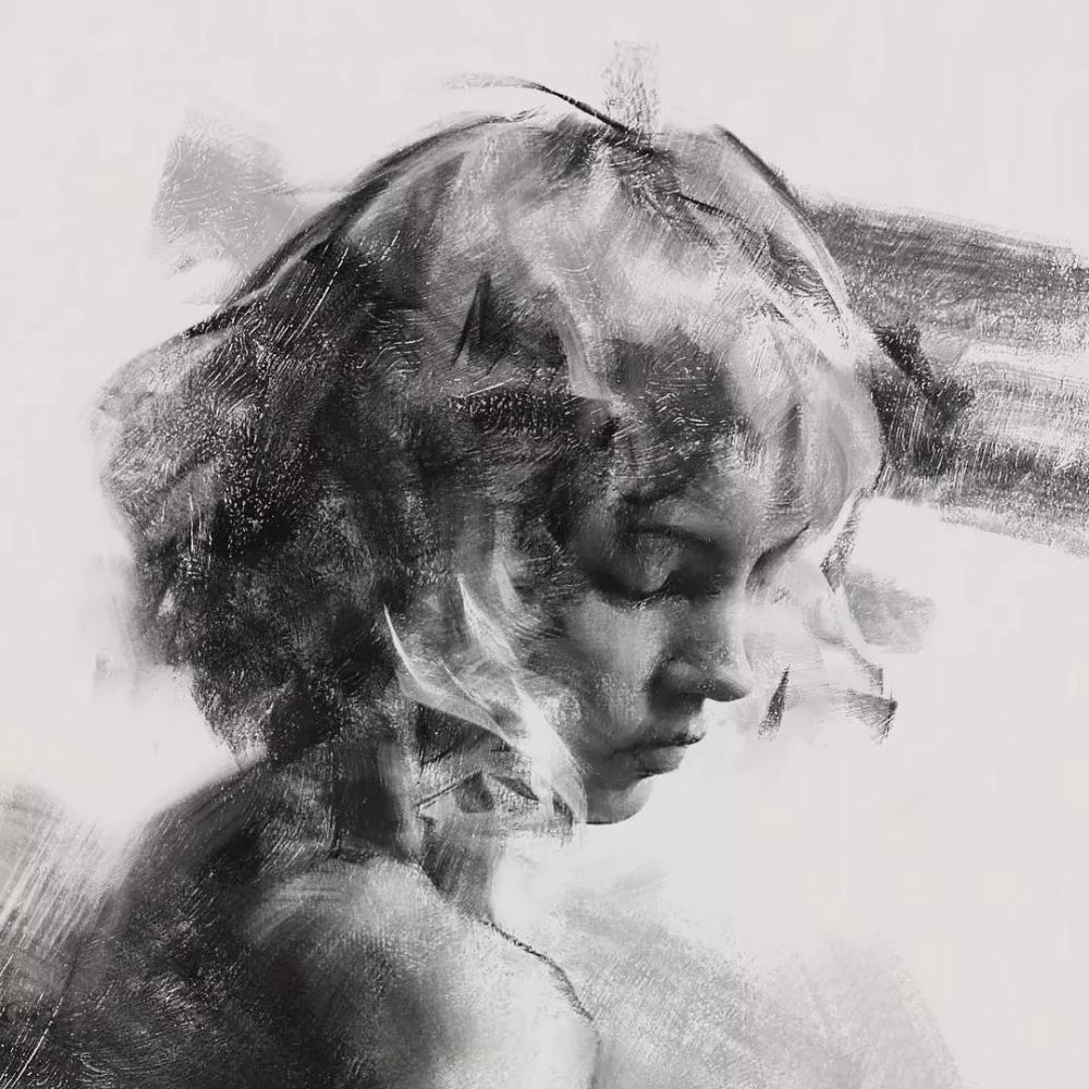 极其轻松的素描表现形式,超适合临摹