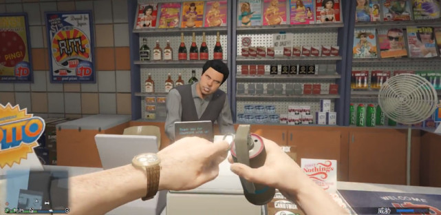 《gta5》催泪瓦斯抢劫小卖部?这么容易!老板:做生意不容易
