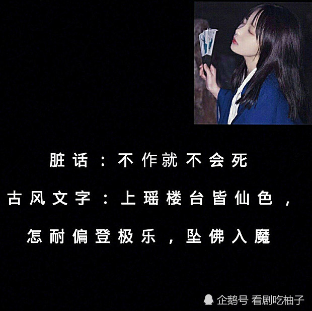 当脏话遇到古风文字扶摇直上九万里不算什么睡于棺笑尿了