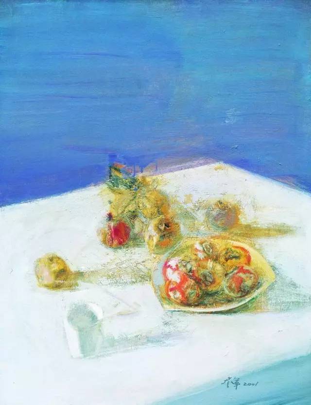 杨参军的油画静物作品