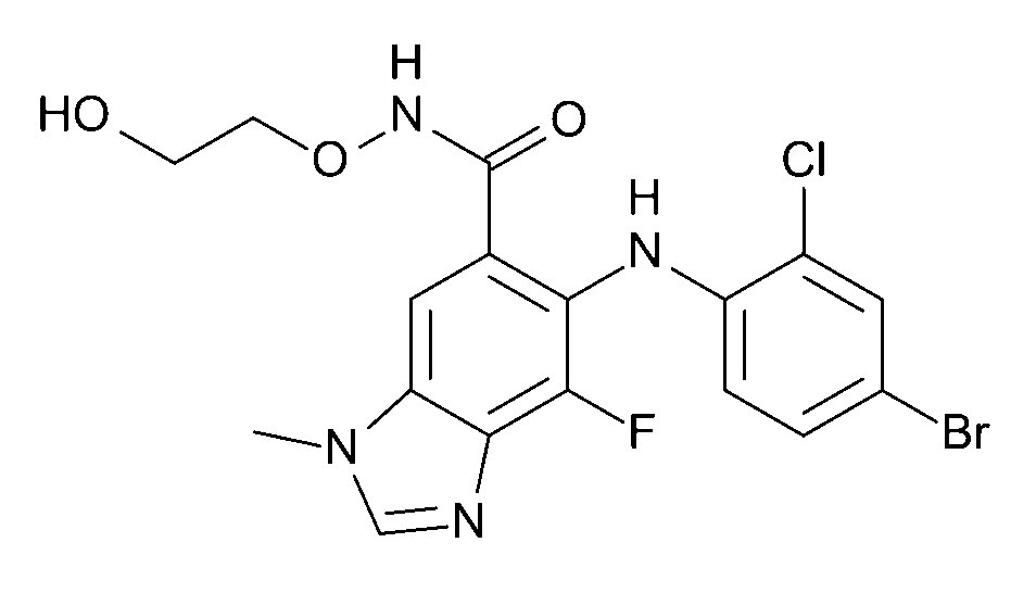 selumetinib的分子结构式(图片来源:anypodetos [cc0])