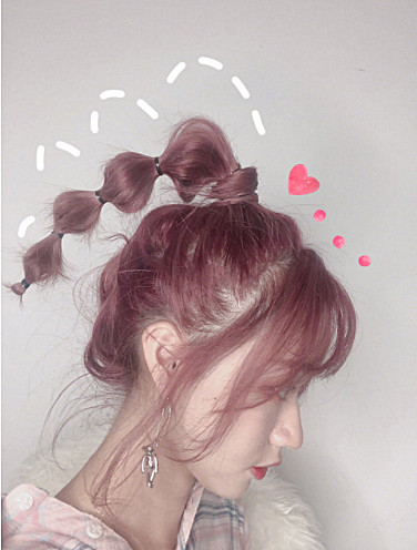 还在扎大妈马尾,可爱到犯规的"葡萄辫",女汉子都能变身小可爱