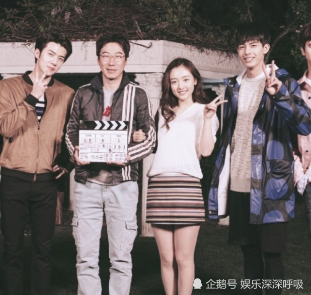 吴倩和宋威龙吴世勋合照,两大男神同框,一时不知道该看谁