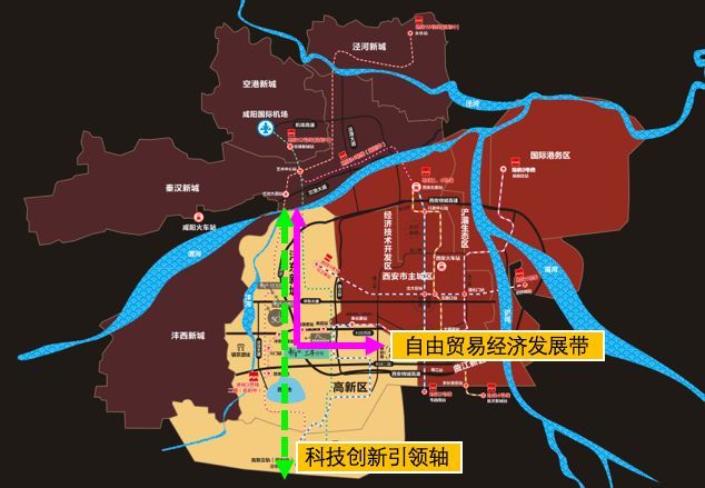 沣东新城规划图详细图片