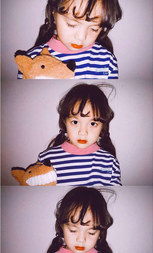 超养眼的"三屏"壁纸火了,萌娃乖巧又可爱,"撩"不到你算我输