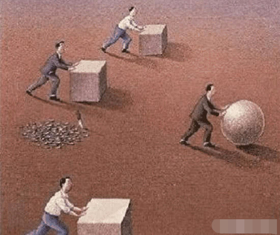 超现实人性图:社会告诉你,光滑的人要比有棱角的人走得更快更远