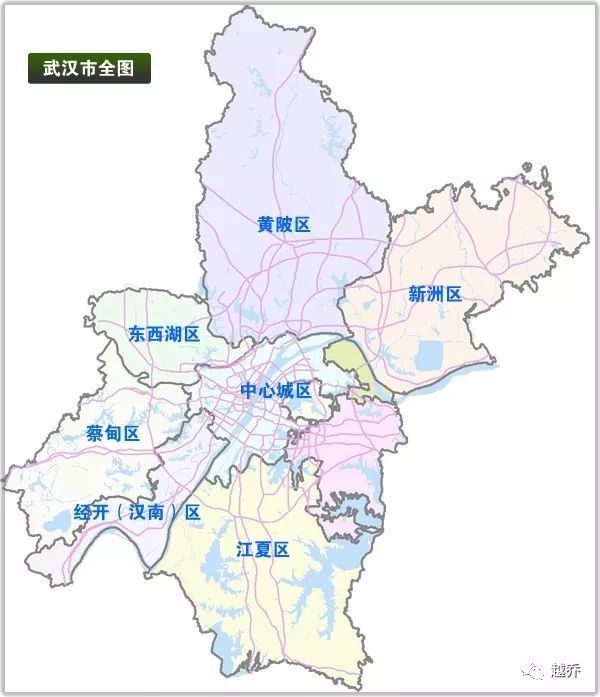 武汉片区地图图片