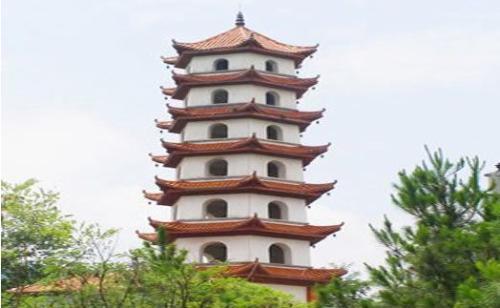 思南八景之一,名为雁塔标霞,贵州省思南县中天塔