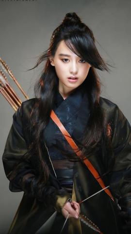 金智媛古装你扮相#英气十足,眉眼之间透露出帅气感!