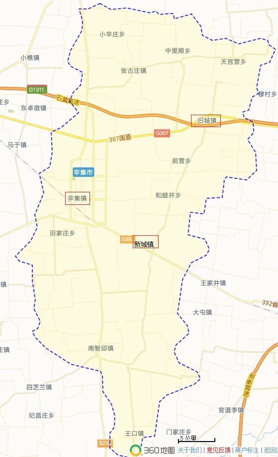 今天的辛集市在行政區劃地圖上,歸石家莊市代管,現在屬於河北省直管的