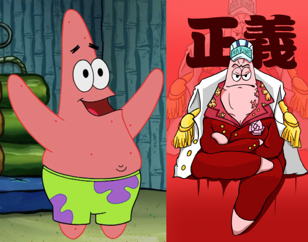 海绵宝宝变黄猿?章鱼哥神还原青稚!