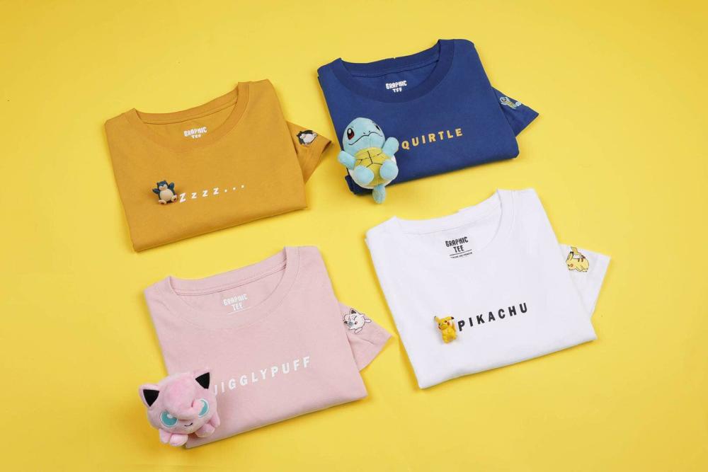 精灵宝可梦"联名"服饰"t恤 项链"皮卡丘"背影"设计萌炸!