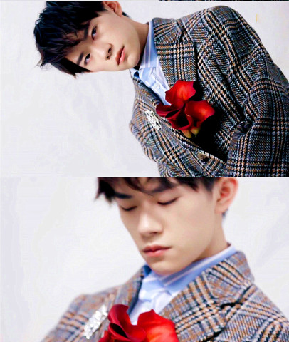 手拿玫瑰花的男人,不是王子,肯定就是易烊千玺了!