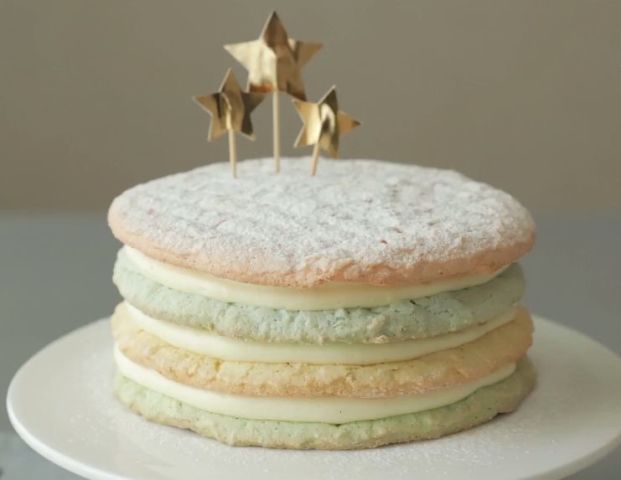 好特别的夹心奶油霜蛋糕,别看简单,99%的