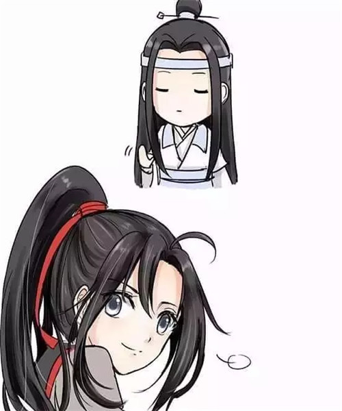 小哥哥笑的很靦腆,《魔道祖師》動漫男神