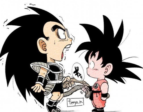 龙珠q萌系列的插画,第一张最搞笑,最后一张贝吉塔太帅了!