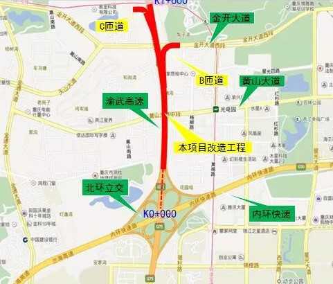 渝武高速拓宽改造完成,北环立交至照母山片区交通大升级