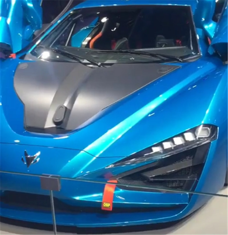 上海车展:北极狐超跑亮相,配3台电机,剪刀门,车头酷似迈凯伦