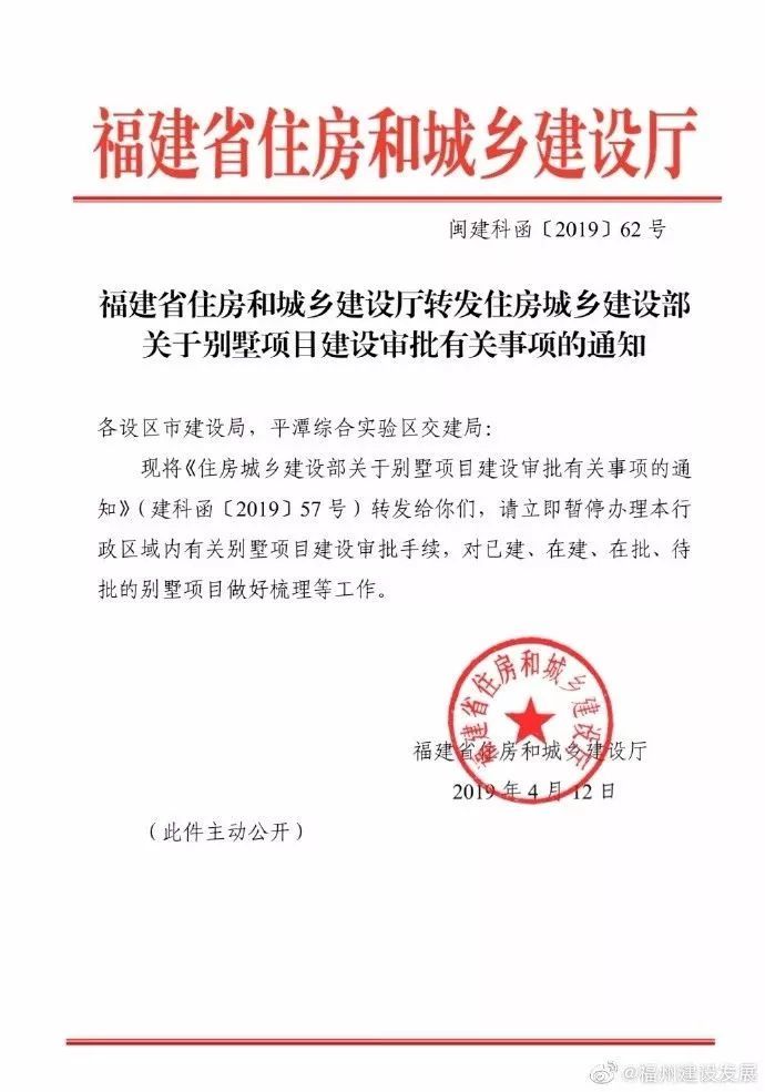 最新!福建暂停办理有关别墅项目审批!长乐清理